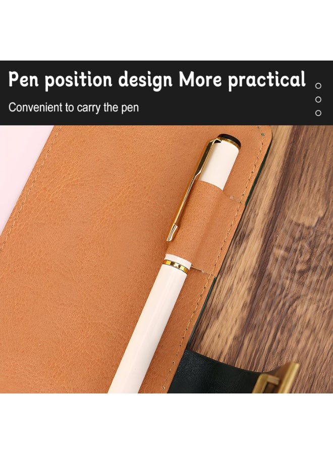 LYNLYN A5 Lockable PU Leather Journal with Combination Lock, Vintage Diary Notebook with Pen Holder and Bookmark, 200–220 Pages Thick Paper Password Diary for Men, Women and Teens, Private Daily Writing, Work Records and Planning (PINK) - Image 3